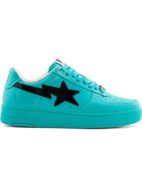 A Bathing Ape Bape Sta #1 Turquoise Blue Black Patent Leather