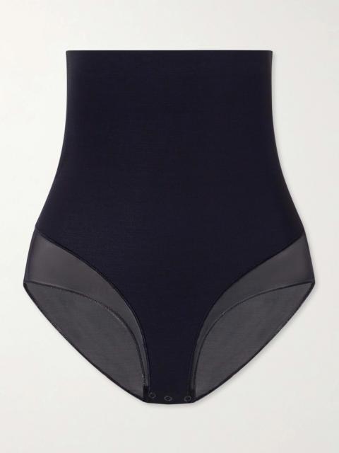 Power Mesh High-waist Jersey Briefs