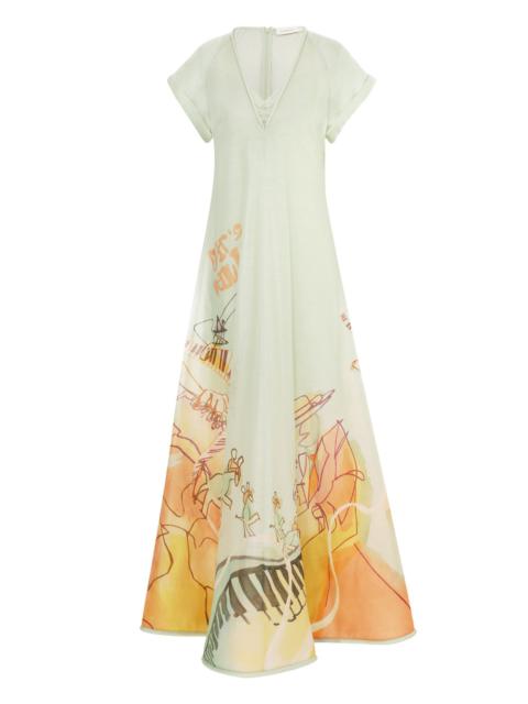 MATCHMAKER POSTER V NECK DRESS