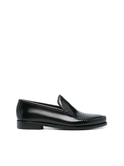 leather loafers