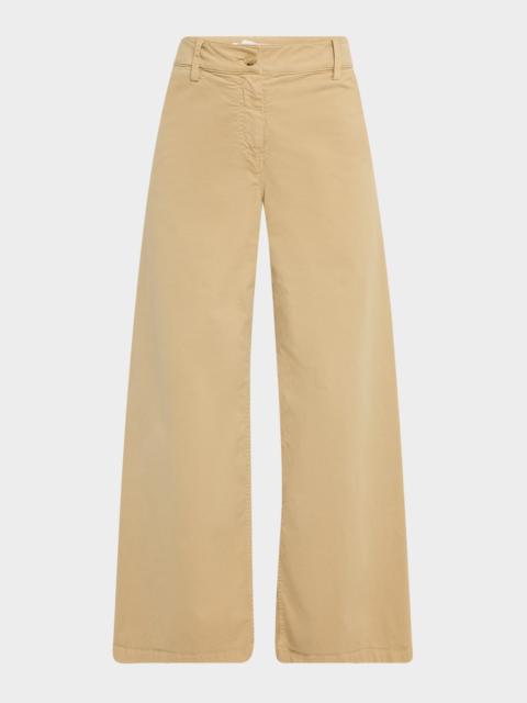 Megan Brushed Stretch Wide Leg Pants