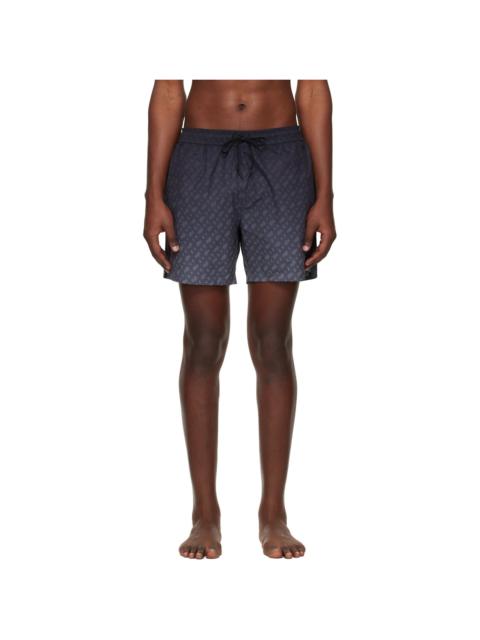 Gray Logo-Badge Swim Shorts
