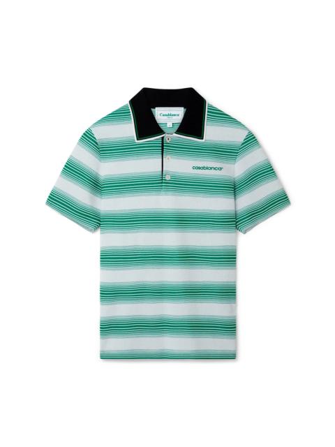 Gradient Stripe Polo Shirt