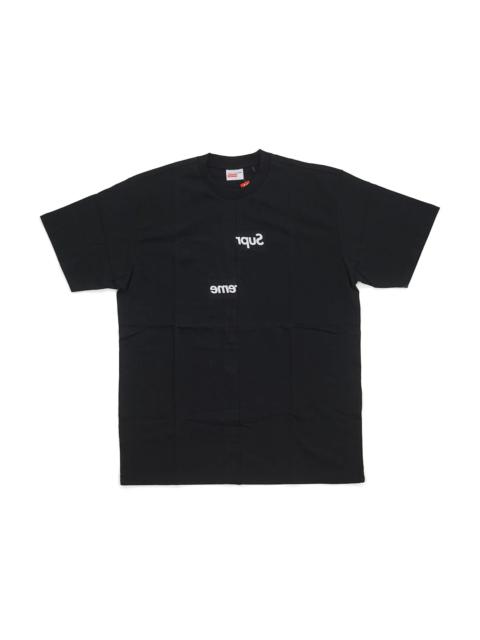 Supreme Comme des Garcons SHIRT Split Box Logo Tee Black