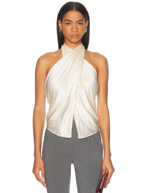 Cross Wrap Halter Top