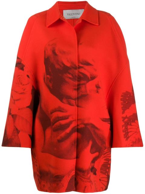 x Undercover Lovers print oversized coat