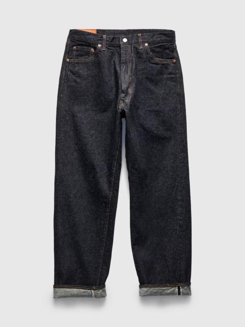 5P Zipper Front Denim Pants in Indigo One Wash
