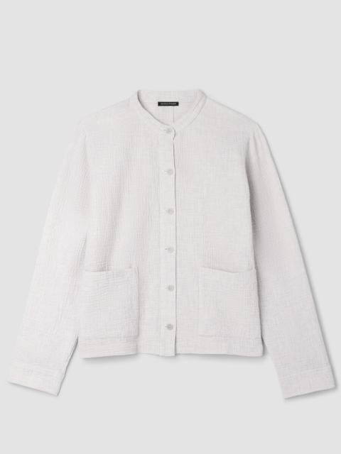 Organic Cotton Doubleweave Shirt Jacket