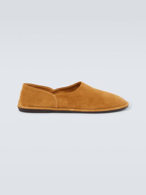 Canal suede slip-on shoes