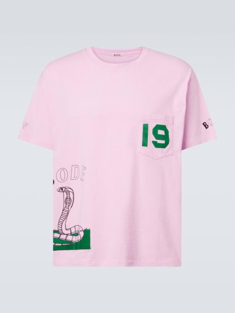 Cobra printed cotton jersey T-shirt