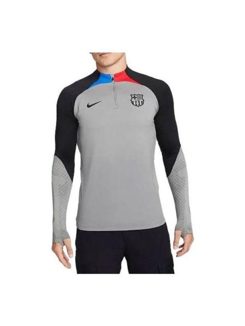 Nike Barcelona Dri-fit 1/4 Zip L/S Strike Drill Top 'Grey' DN2812-003