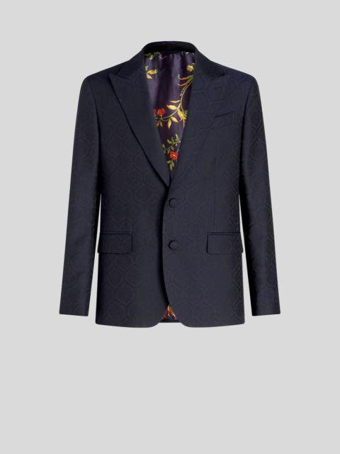 WOOL AND COTTON JACQUARD JACKET