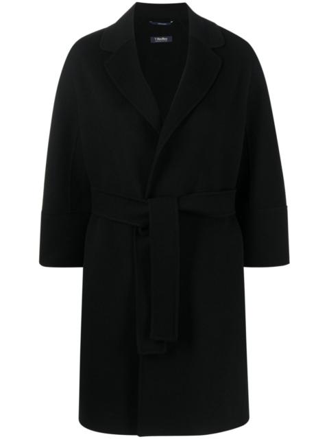 belted virgin wool coat