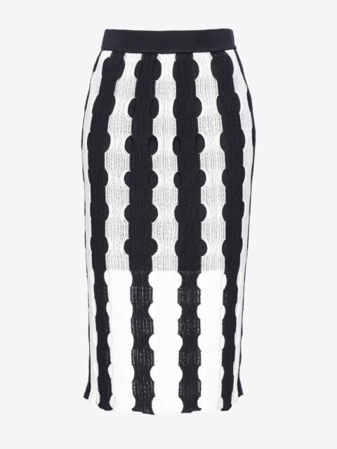 OPENWORK KNIT SKIRT