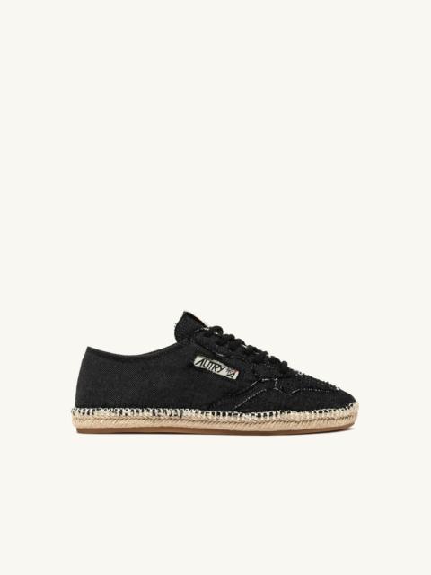 SANDY ESPADRILLES IN BLACK CANVAS