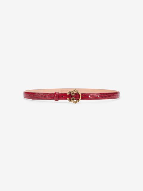 Serpentine Leather Belt