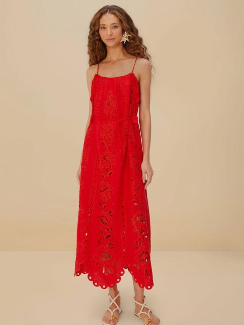 Red Flowers Richelieu Lenzing™ Ecovero™ Euroflax™ Maxi Dress