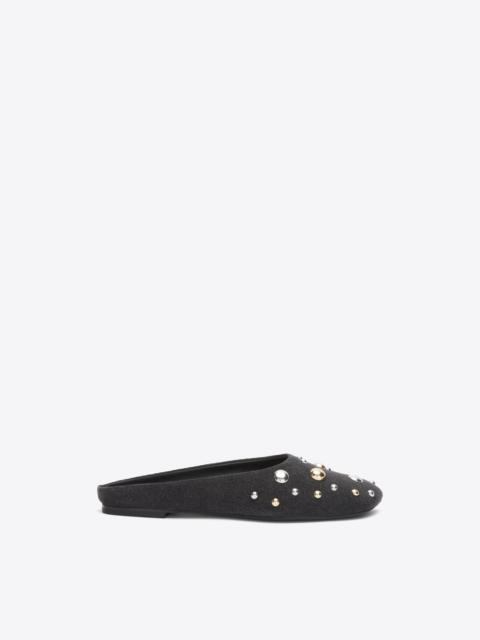 ID Mule Flat with Dome Embellishment