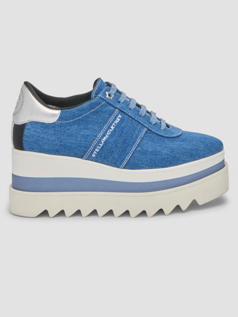 Women's Sneakelyse 80MM Vintage Washed Denim Sneakers - Blue Denim