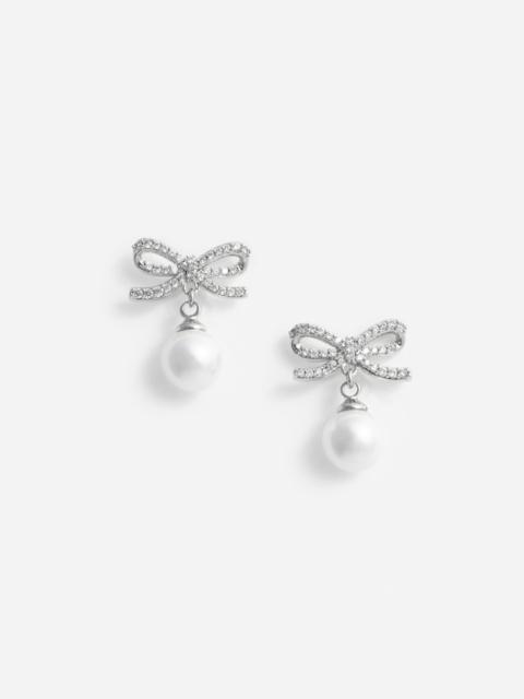 Bow Pearl Earrings