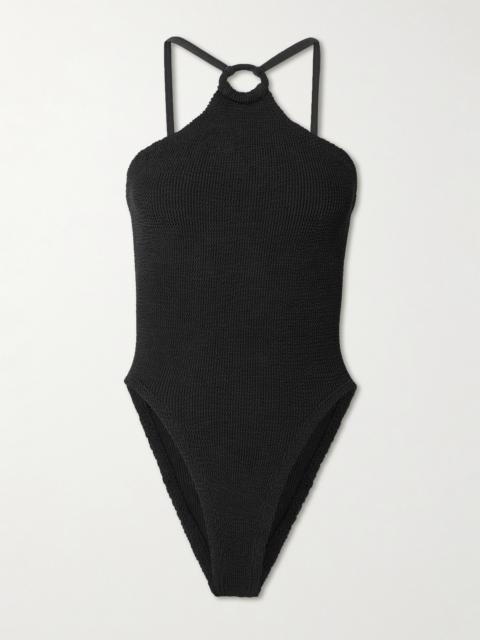 Jasmine Cutout Original Crinkle Halterneck Swimsuit