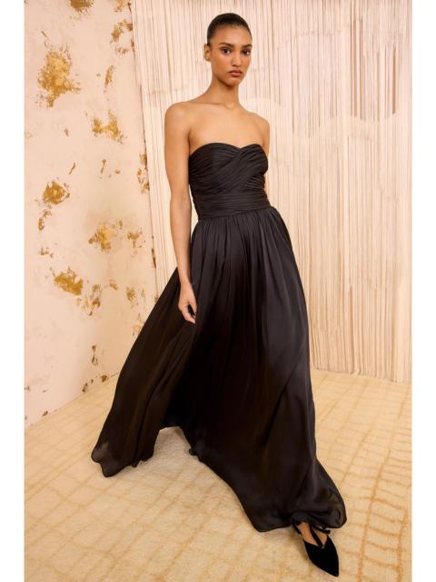 Anastasia Silk Wrapped Strapless Gown