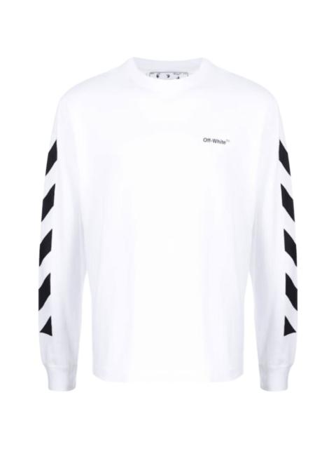 diagonal long-sleeve T-shirt