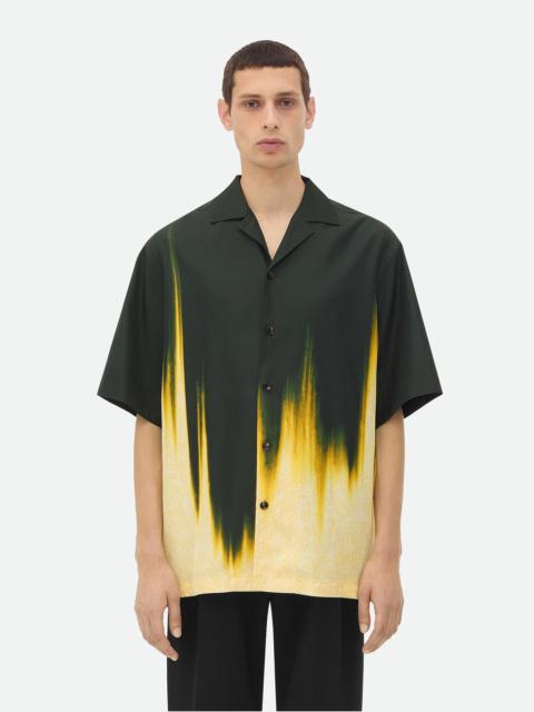 Viscose Degrade Petal Print Shirt