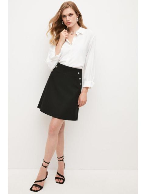 Petite Essential Techno Woven Skirt