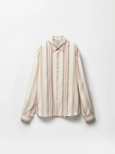Striped Silk Loose Shirt