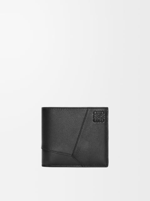 Puzzle bifold wallet in classic calfskin