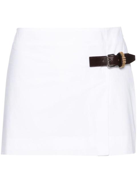 Minerva cotton miniskirt