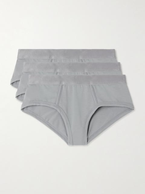 Set Of Three Stretch-tencel Lyocell Briefs