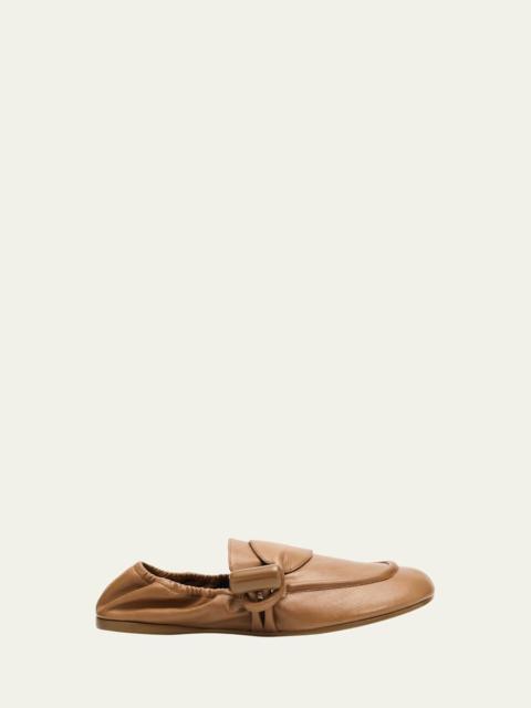 Toggle Leather Loafers