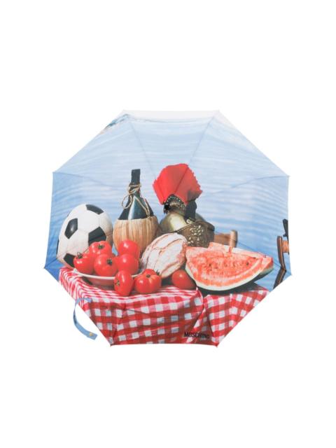 graphic-print umbrella