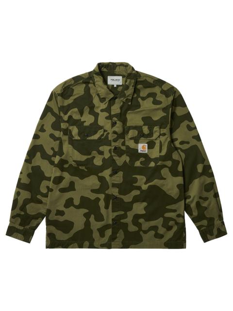 Carhartt WIP x Palace Long-Sleeve Master Shirt 'Dollar Green Camo'
