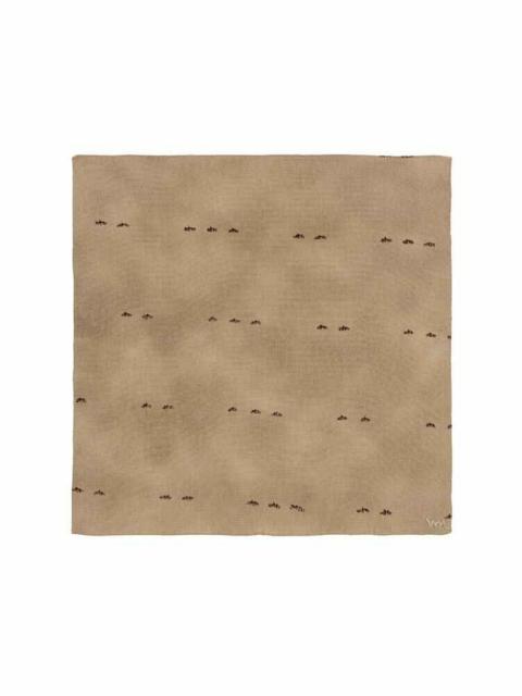 SILK BANDANA IRIS (CHIRIMEN) BEIGE