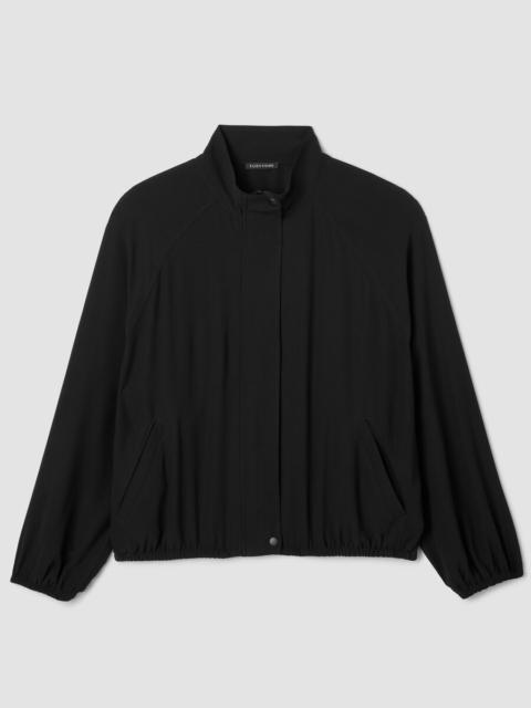 Silk Georgette Crepe Flight Jacket