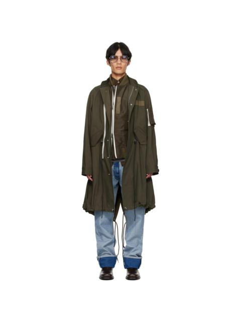 Khaki Rip Stop Coat