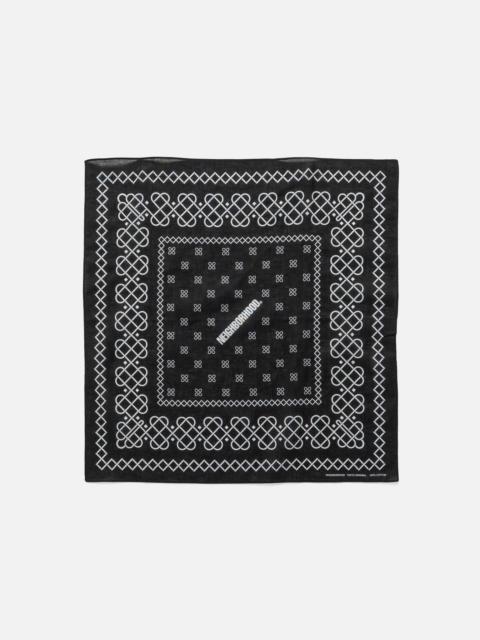 Line Pattern Bandana Black