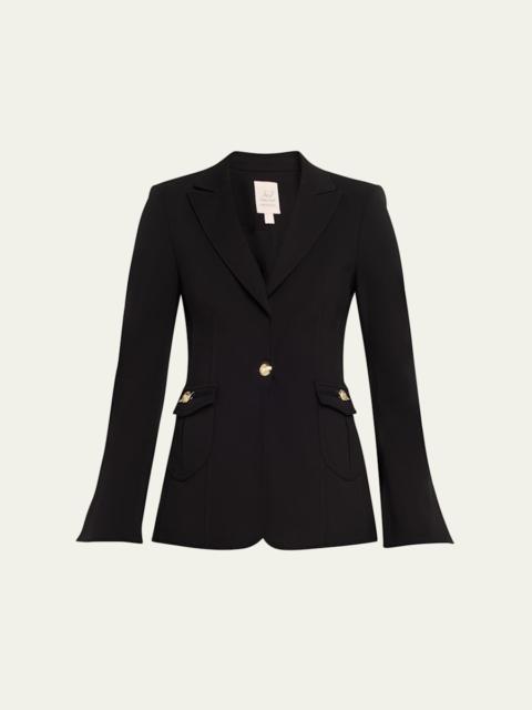 Sable Tapered Single-Breasted Blazer