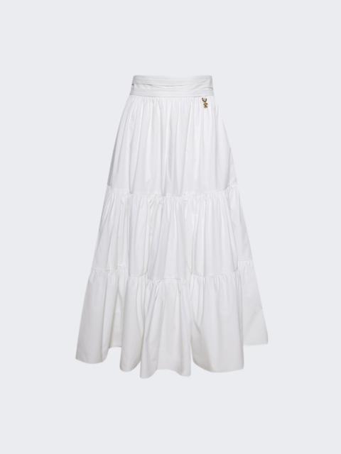 Skirt With Monogram Mirror Snake Charm White