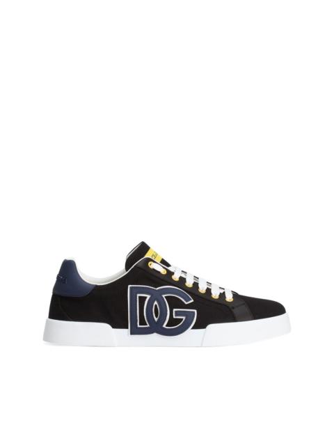 Portofino logo-embellished low-top sneakers