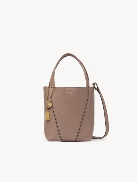 SMALL CHLOÉ SPIN TOTE BAG IN GRAINED LEATHER