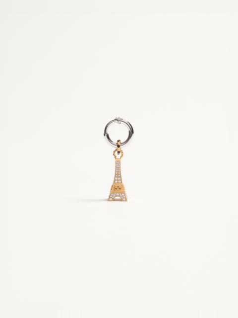 VALENTINO GARAVANI CHEZ VALENTINO SINGLE EARRING IN METAL AND SWAROVSKI® CRYSTALS