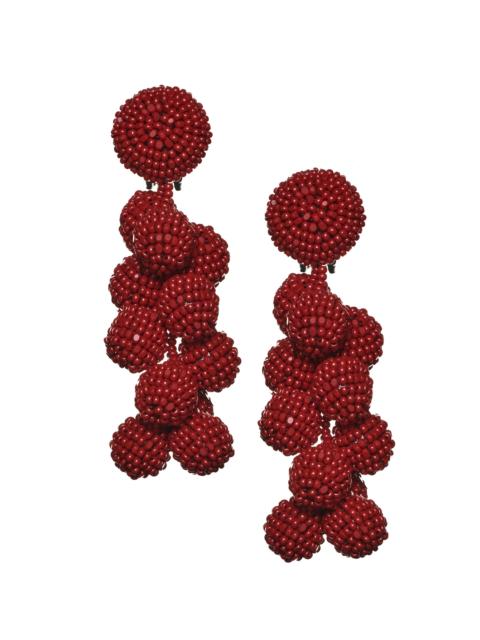 COCONUTS EARRINGS - MERLOT