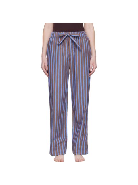 Brown & Blue Poplin Pyjama Pants