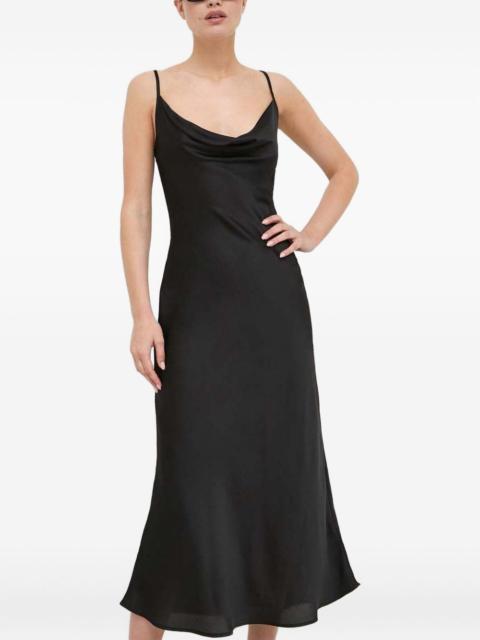 cowl neck slip dress