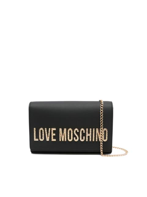 logo-plaque chain-strap clutch bag