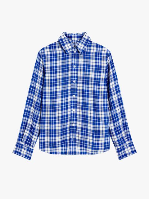 Bronwen Top in Crinkled Plaid